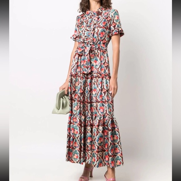 LA DoubleJ Long And Sassy Dress Size Large Matisse Silk NWT - Picture 13 of 15